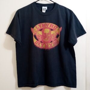 GUC Men's Lynyrd Skynyrd Biker MC Patch Distressed T-shirt